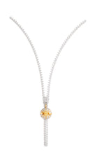 「Five Elements」Metal Zipper Diamond necklace with Yellow Diamond pendant/ring
