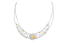 「Five Elements」Earth Yellow Sapphire Diamond necklace/ring