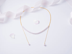 "Balance" - Multi-style 18K Gold and Akoya Pearl Necklace