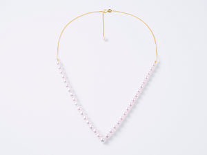 The Elegant Neckline - “V” Shaped Akoya Pearl Necklace