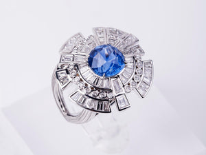 「Eyes of Time」 Sapphire Diamond ring