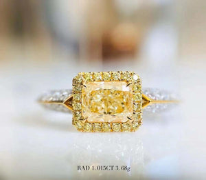 「Bridge」 Yellow Diamond ring