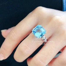「Geometry」 Aquamarine Diamond ring